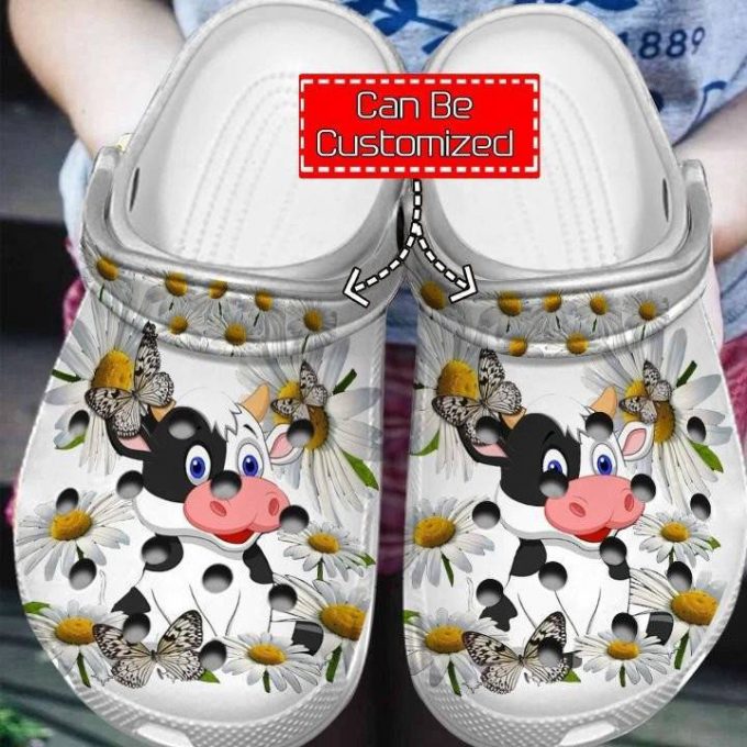 Cow Unisex Clogs Cow Flower Clog Shoes