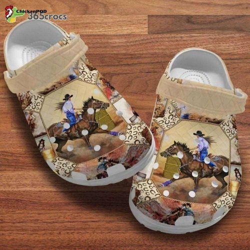 Cowgirl Riding Horses Cowgirl Horse Runningcowgirl Lovers Gift Unisex Clogs Clog Shoes