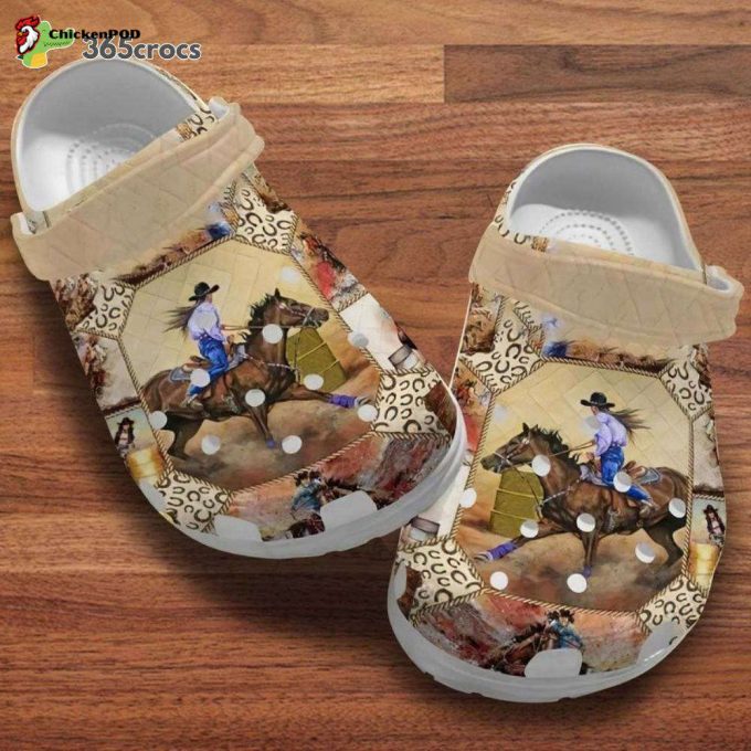 Cowgirl Riding Horses Cowgirl Horse Runningcowgirl Lovers Gift Unisex Clogs Clog Shoes