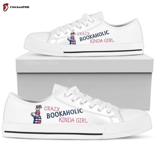 Crazy bookaholic kinda girl Women’s Low Top Shoes