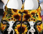 Customize Cow Unisex Clogs Clog Shoes – Sunflower Cow Farm Outdoor Unisex Clogs Clog Shoes