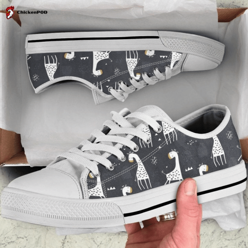 Cute Giraffe Low Top Shoes Gift for Men Women