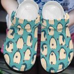 Cute Green Penguin Blue Gift For Lover Rubber clog Unisex Clogs Shoes