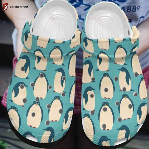 Cute Green Penguin Blue Gift For Lover Rubber clog Unisex Clogs Shoes