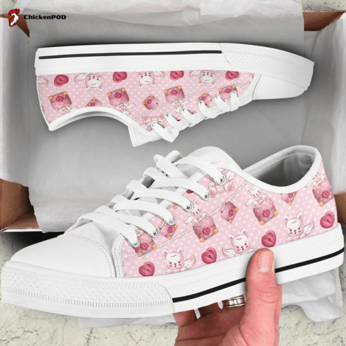 Cute Kitty Low Top Shoes Gift for Men Women