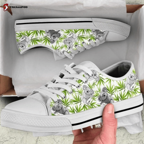 Cute Koalas And Bamboo Low Top Shoes Gift for Men Women