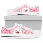 Cute Piggy Low Top Shoes Gift for Men Women Sneaker