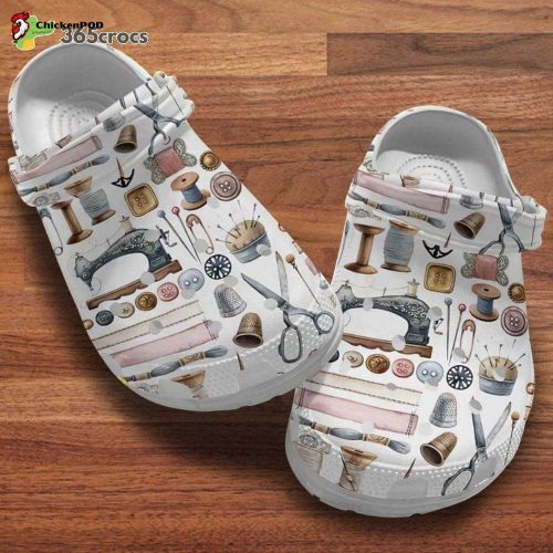 Cute Sewing Machine Sewing Patternclog Sewing Lover Gift Unisex Clogs Clog Shoes