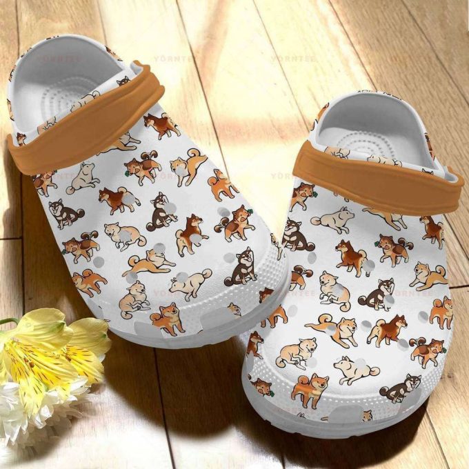 Cute Shiba Inu Gift For Lover Rubber Clog Unisex Clogs Shoes