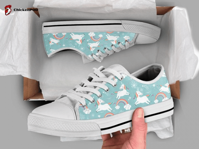 Cute Unicorn Low Top Shoes Gift For Men Women