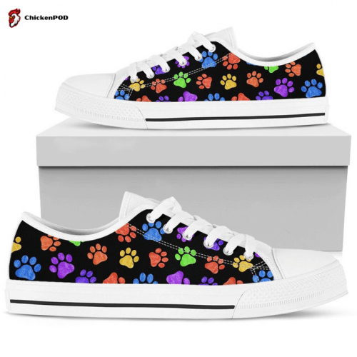 Dog Art Pastel Low Top Shoes Gift for Men Women