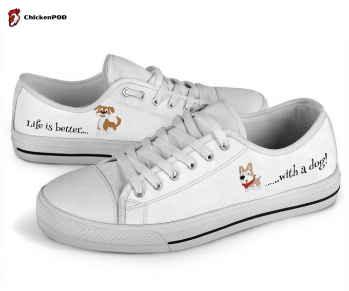 Dog Low Top Shoes Gift For Men Women