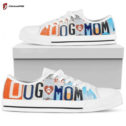 Dog Mom Colorful Popart Low Top Shoes Gift for Men Women