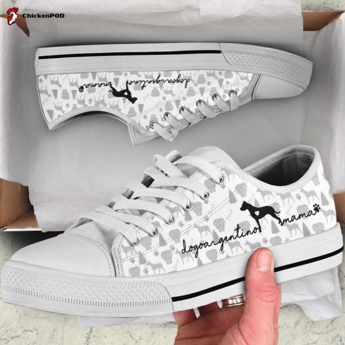 Dogo Argentino Low Top Shoes Gift For Men Women Sneaker