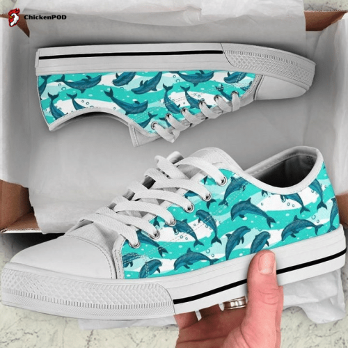 Dolphins Low Top Shoes Gift for Men Women