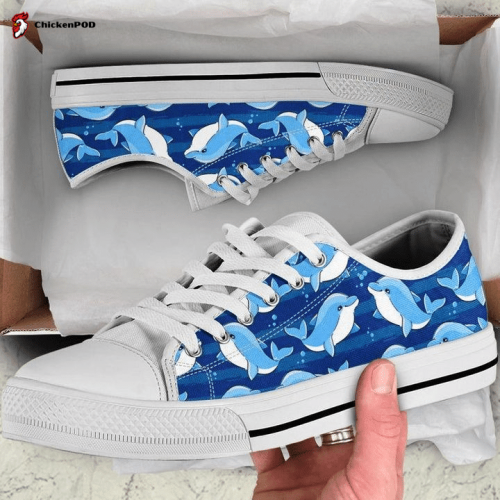 Dolphins Low Top Shoes Gift for Men Women