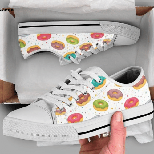 Donut Lover Low Top Shoes Gift for Men Women