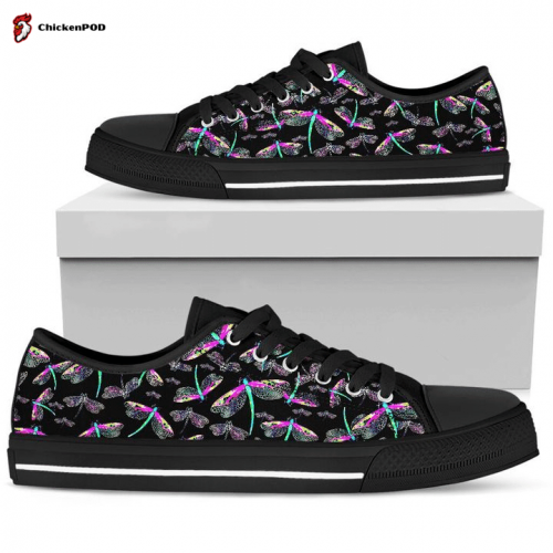 Dragonfly Mandala Low Top Shoes Gift for Men Women