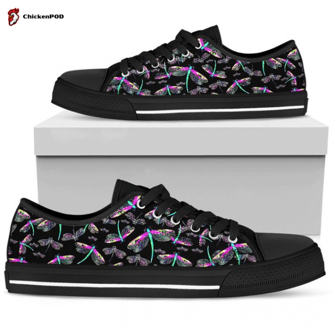 Dragonfly Mandala Low Top Shoes Gift For Men Women