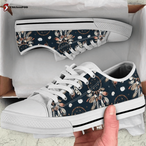 Floral Flowers Low Top Shoes Gift for Men Women