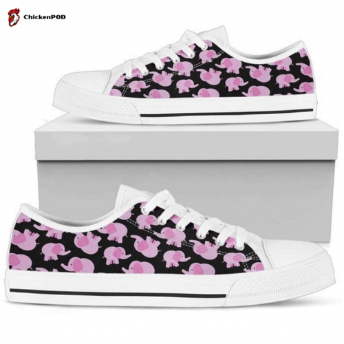 Elephant Low Top Shoes Gift for Men Women