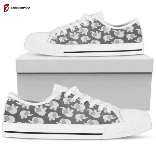 Elephant Low Top Shoes Gift for Men Women