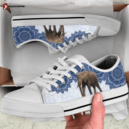 Elephant Low Top Shoes Gift for Men Women