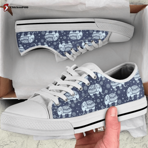 Elephant Low Top Shoes Gift for Men Women