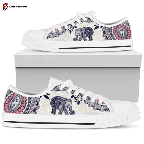 Elephants Low Top Shoes Gift for Men Women Sneaker