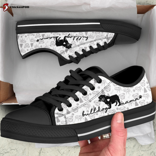 English Bulldog Low Top Shoes Gift for Men Women Sneaker