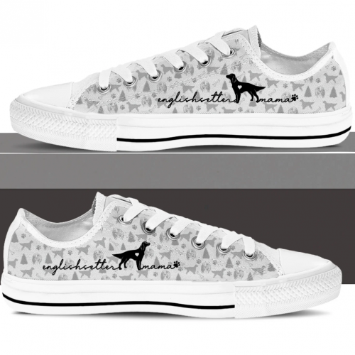 English Setter Low Top Shoes Gift for Men Women