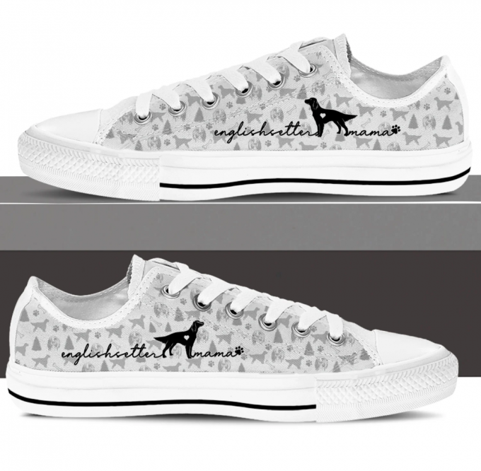 English Setter Low Top Shoes Gift For Men Women