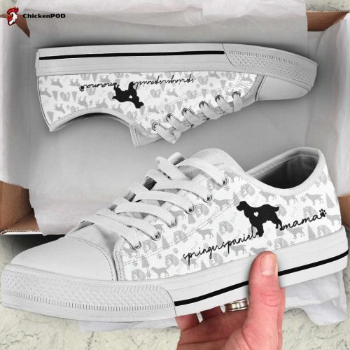 English Springer Spaniel Low Top Shoes Gift for Men Women Sneaker