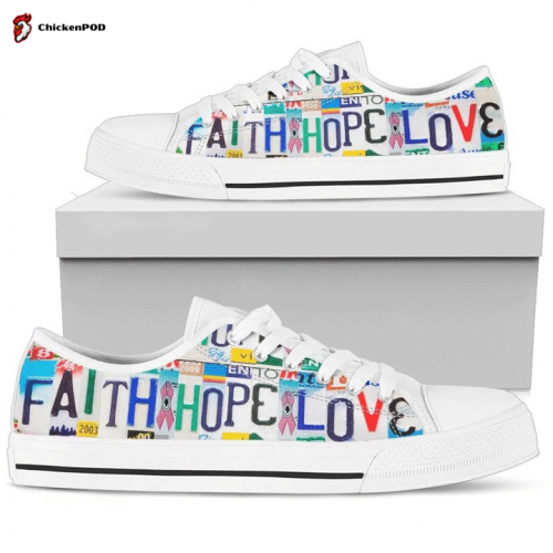 Faith Hope Love Low Top Shoes Gift for Men Women