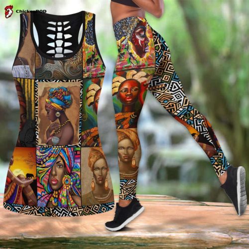 Fan Gifts African Traditional Pattern D Over Printed Legging & Tank top ML