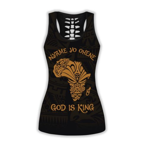 Fan Gifts African Map Legging & Tank top ML God Is King