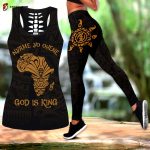 Fan Gifts African Map Legging & Tank top ML God Is King