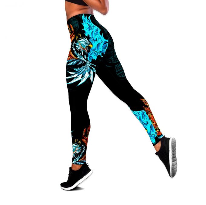 Fan Gifts Amazing Eagle Warrior Polynesian Tattoo Legging &Amp; Tank Top Ml