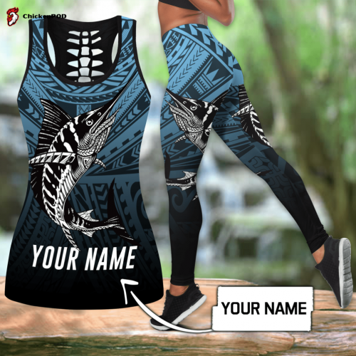 Fan Gifts Amazing Polynesian Mahi Mahi Go Fishing Personalized Deluxe Legging & Tank top ML SN