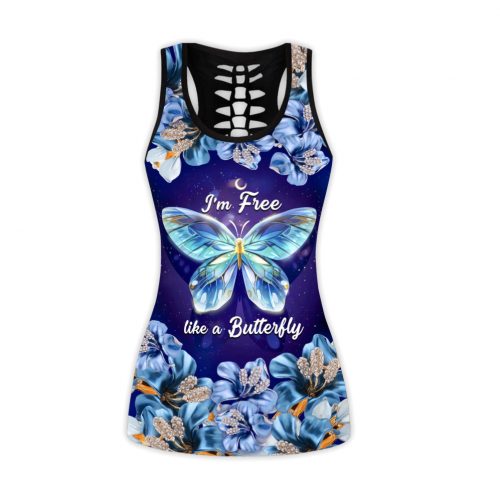 Fan Gifts Butterfly AOP Self Proud Combo Legging + Tank Top