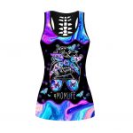 Fan Gifts Butterfly Mom Life Printed Combo Legging Tanktop