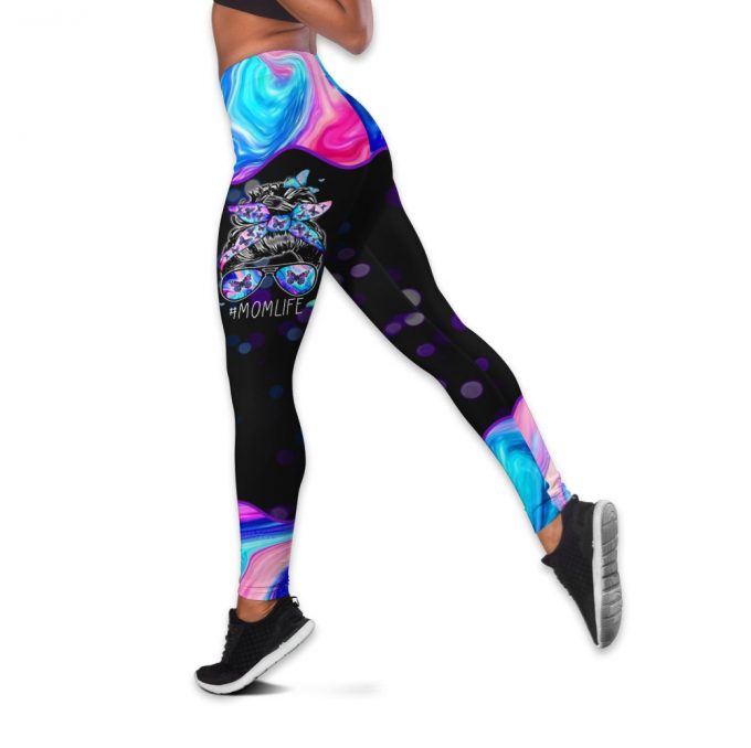 Fan Gifts Butterfly Mom Life Printed Combo Legging Tanktop