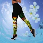 Fan Gifts Hawaii Hibiscus Kanaka D Over Printed Legging & Tank Top