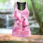 Fan Gifts Hope For A Cure Breast Cancer Awareness All Over Printed Combo Legging Tanktop