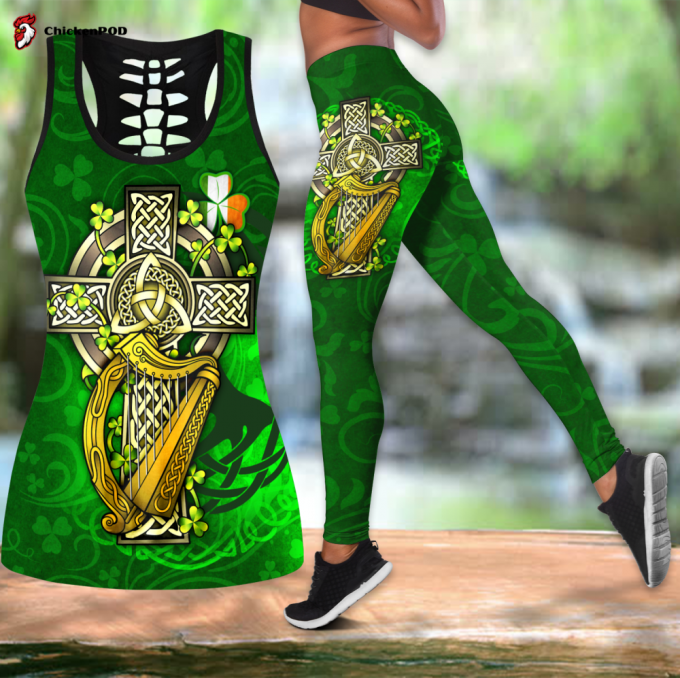 Fan Gifts Irish Harp Combo Legging + Tank Top For Women