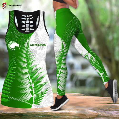 Fan Gifts New zealand aotearoa silver fern combo legging tanktop