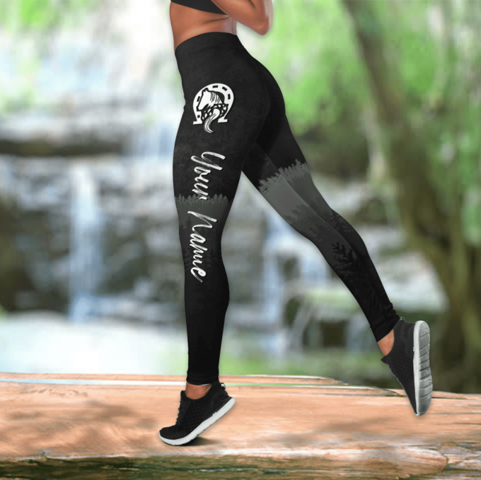 Fan Gifts Personalized Appaloosa Horse Black &Amp; White Color 3D Printed Combo Legging Tanktop