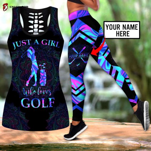 Fan Gifts Personalized Golf Girl Combo Legging Tanktop