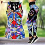 Fan Gifts Premium Hippie D Over Printed Legging & Tank Top