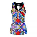 Fan Gifts Premium Hippie D Over Printed Legging & Tank Top